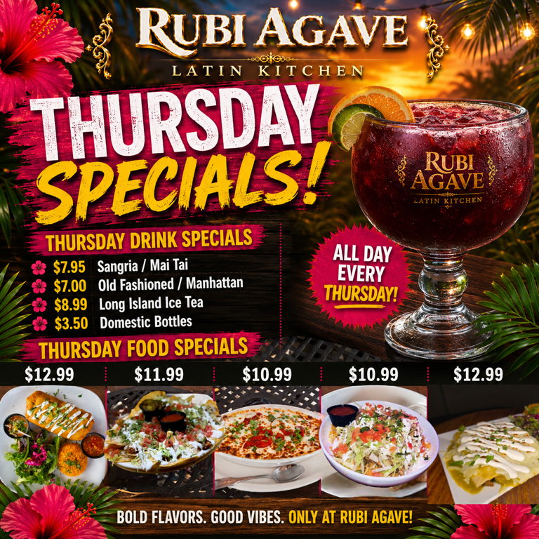 Thirsty Thursday Specials